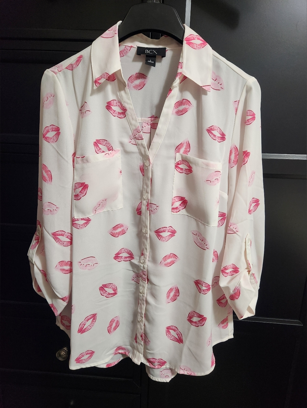 NEW BCX Lips Kiss Top